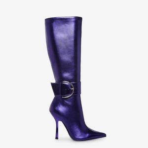 Purple Knee High Heeled Steve Madden Boots